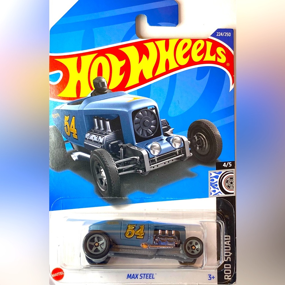 ✅ 🚗 4/20 🚗 NEW 2022 MATTEL HOT WHEELS 4/5 HW ROD SQUAD MAX STEEL #224/250